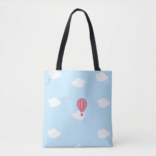Hot air balloon tote bag
