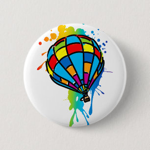 Hot_Air_Balloon_Trip 6 Cm Round Badge