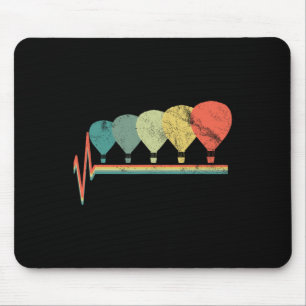 Hot Air Balloon Vintage Fly Pilot Aviator Mouse Pad
