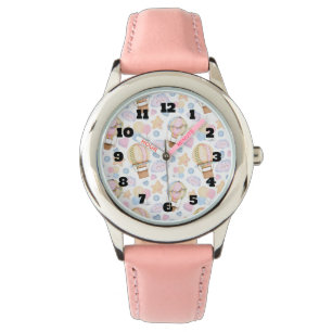 Hot Air Balloon Whimsical Watercolor Pattern Watch