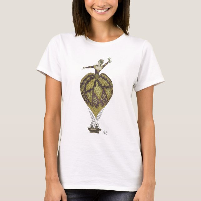 Hot Air Balloon Woman 1 T-Shirt (Front)