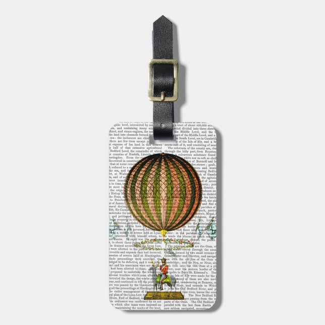 Hot Air Balloon Zephire 2 Luggage Tag (Front Vertical)