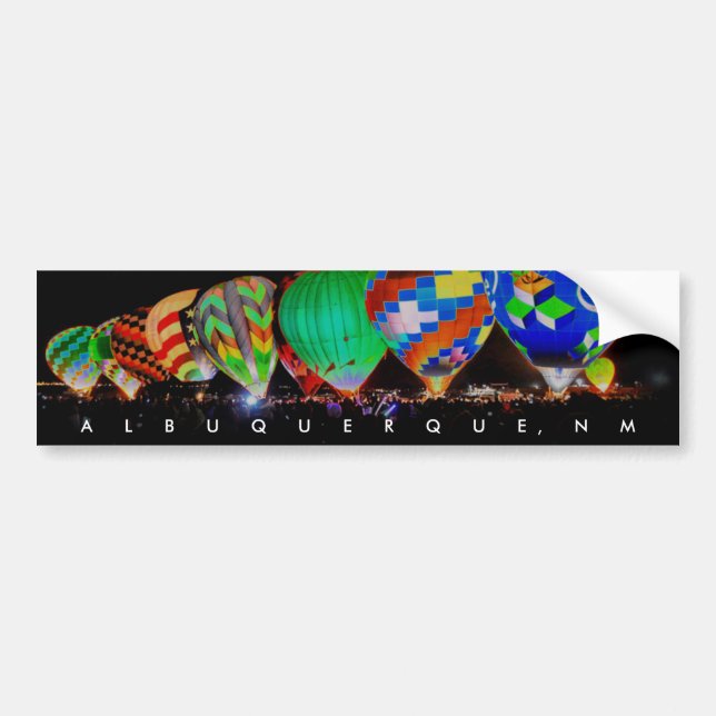 Hot Air Ballooning - Balloon Glow Festival Bumper Sticker (Front)