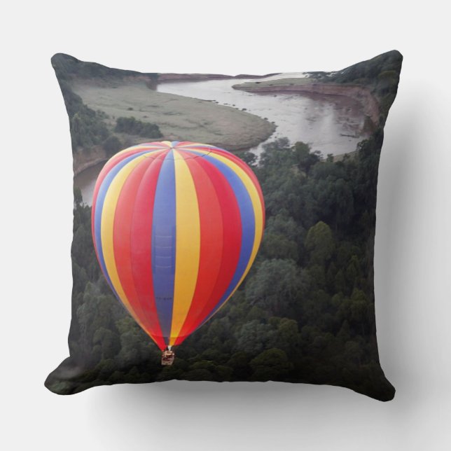 Hot-Air Ballooning over the Mara River Cushion (Front)