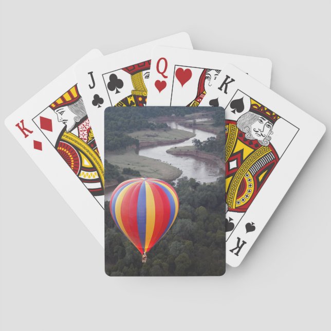 Hot-Air Ballooning over the Mara River Playing Cards (Back)