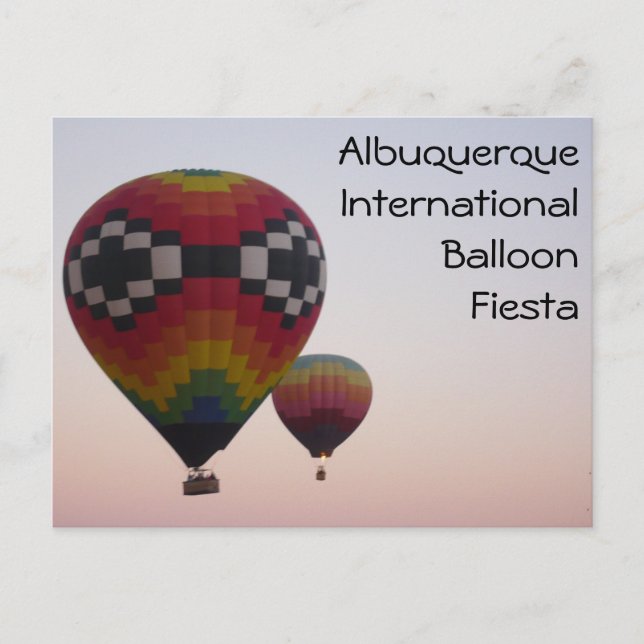 Hot Air Balloons at Dawn Postcard (Front)