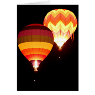 Hot Air Balloons at Night