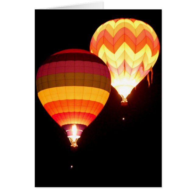 Hot Air Balloons at Night (Front)