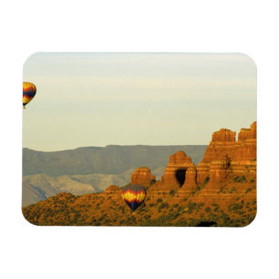 Hot Air Balloons at Sedona, Arizona, USA. Magnet