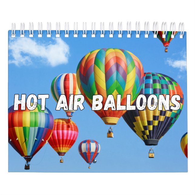 Hot Air Balloons Collection Wall Calendar (Cover)