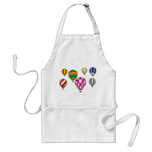 Hot Air Balloons Colourful Travel Sky Trip Standard Apron