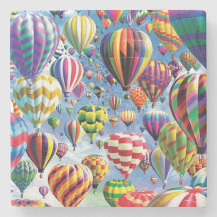 Hot Air Balloons Everywhere Stone Coaster