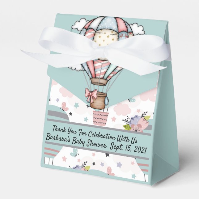 Hot Air Balloons Favour Box (Front Side)