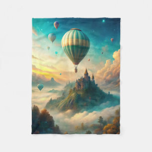Hot Air Balloons Fleece Blanket