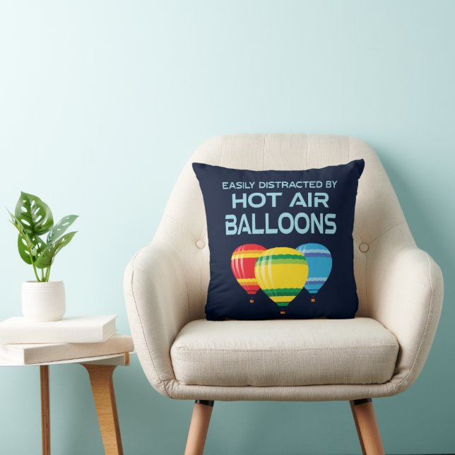 Hot Air Balloons Funny Quote Cushion (Chair)