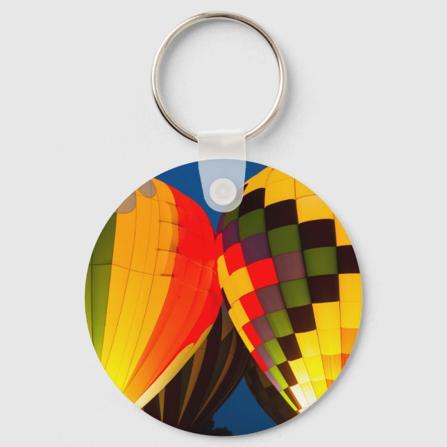 Hot Air Balloons Glow Key Ring (Front)