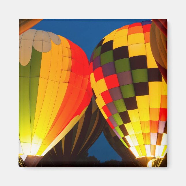 Hot Air Balloons Glow Magnet (Front)
