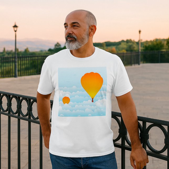 Hot Air Balloons In Clouds Ballooning T-Shirt (Creator Uploaded)