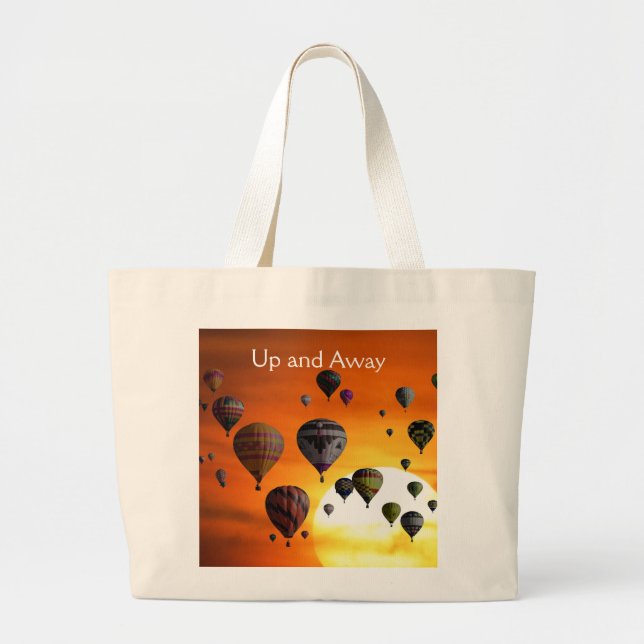 Hot air balloons in flight Tote Bag (Front)