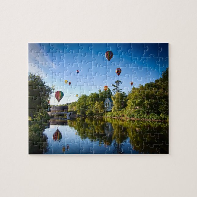 Hot air balloons in Queechee Jigsaw Puzzle (Horizontal)