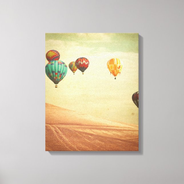 Hot Air Balloons In The Sky Canvas Print (Front)