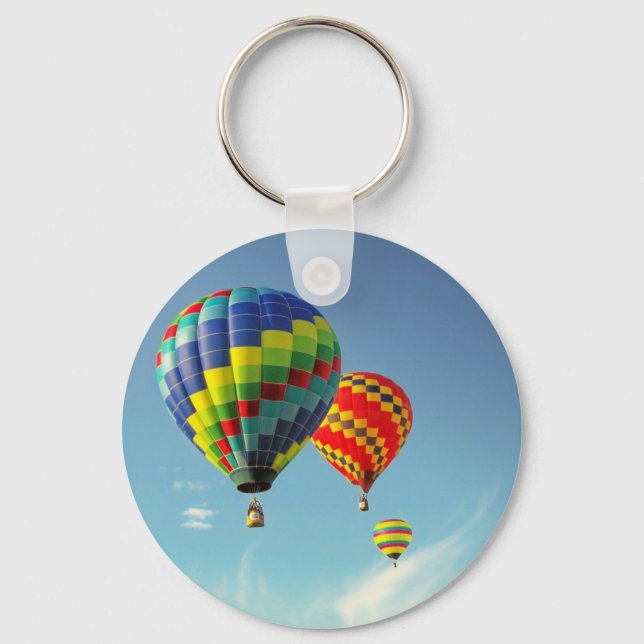 Hot Air Balloons Key Ring (Front)