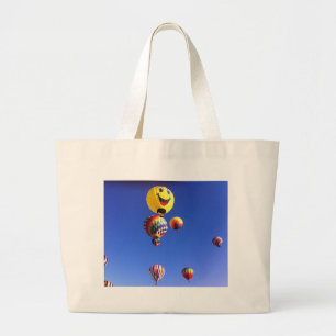 Hot air balloons large tote bag