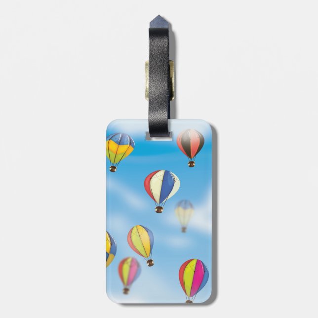 Hot Air Balloons Luggage Tag (Back Vertical)