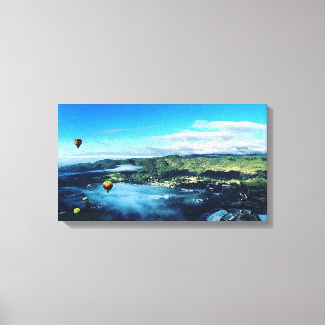 Hot Air Balloons, Napa Valley Canvas Print (Front)
