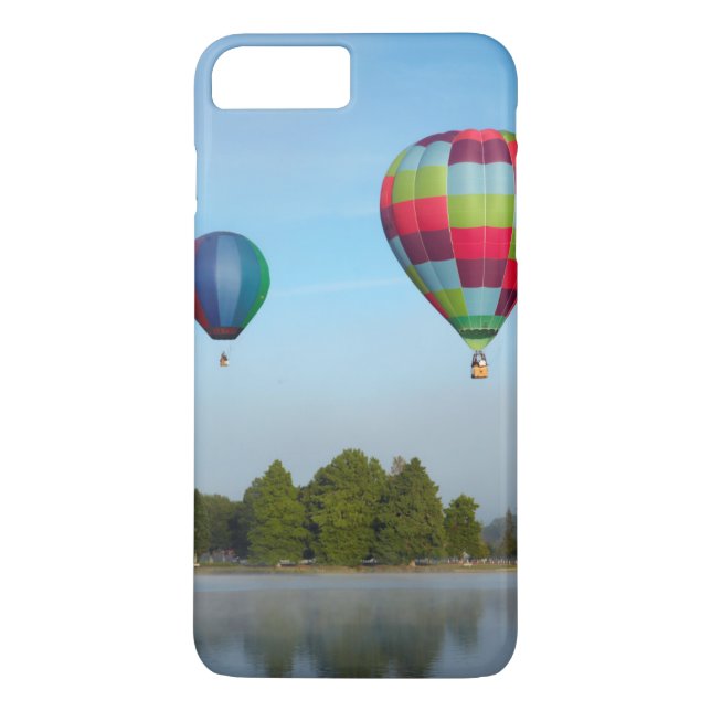 Hot air balloons over a lake,  NZ Case-Mate iPhone Case (Back)