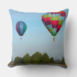 Hot air balloons over a lake,  NZ Cushion