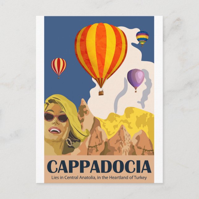 Hot Air Balloons over Cappadocia Postcard (Front)