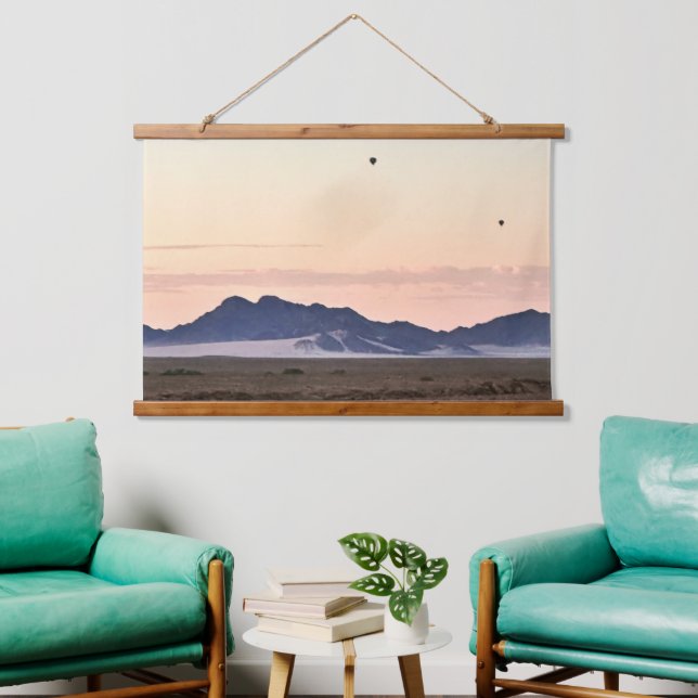 Hot Air Balloons Over Sossusvlei Hanging Tapestry (Living Room)