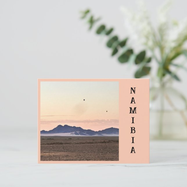 Hot Air Balloons Over Sossusvlei Postcard (Standing Front)