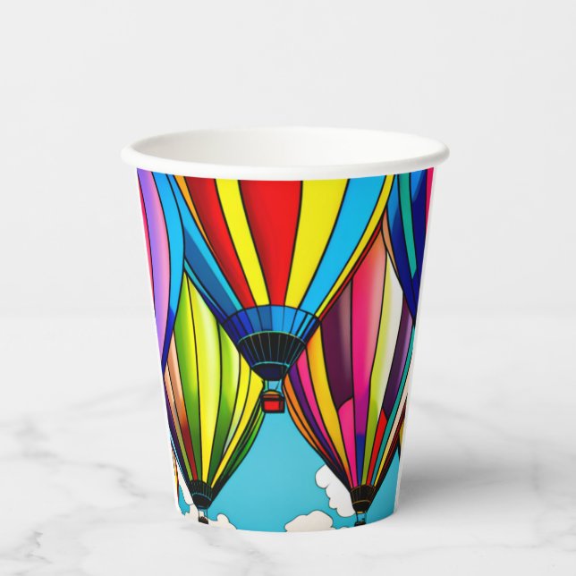 Hot Air Balloons Paper Cups (Front)
