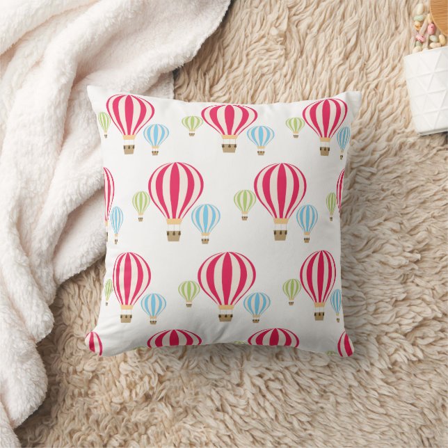 Hot Air Balloons Pattern Design Cushion (Blanket)