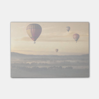 Hot air balloons post-it notes