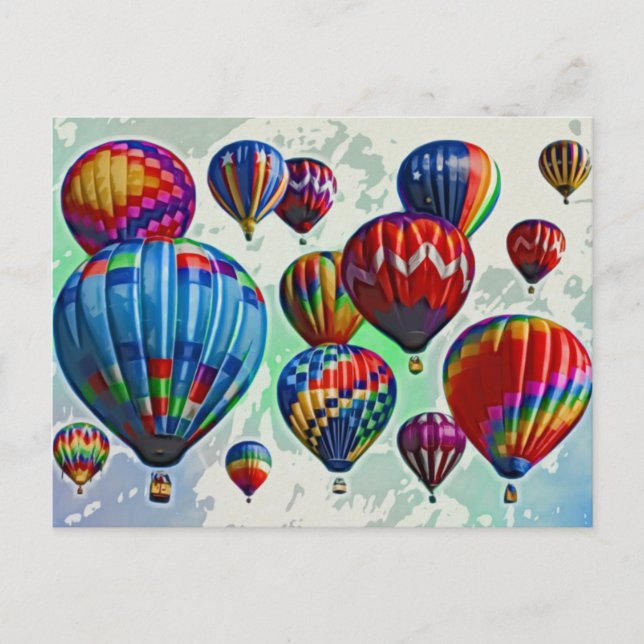 Hot Air Balloons Postcard (Front)