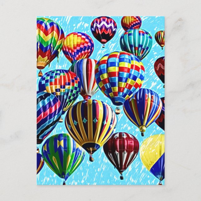 Hot Air Balloons Postcard (Front)