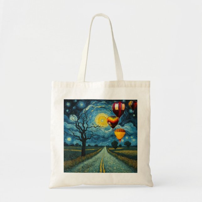 hot-air balloons tote bag (Front)