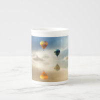 Hot Air Balloons Water Reflection