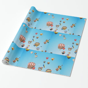 Hot Air Balloons Wrapping Paper