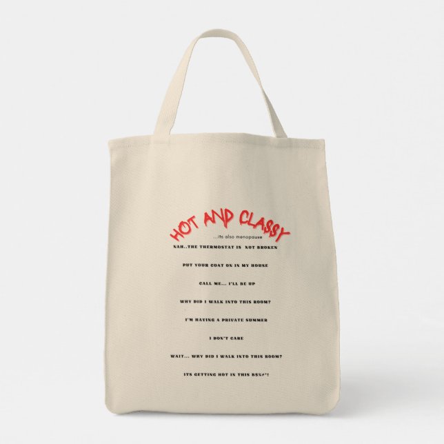 HOT AND CLASSY LADY TOTE BAG (Back)