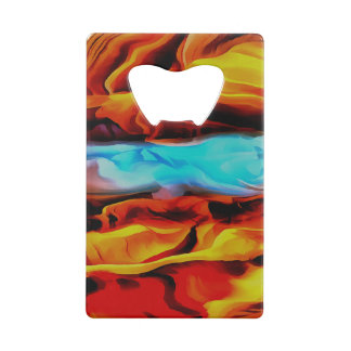 Hot And Cold Elements Acrylic Pour Abstract