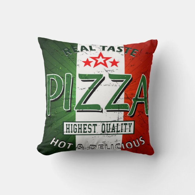 Hot And Delicious Pizza Cushion (Front)