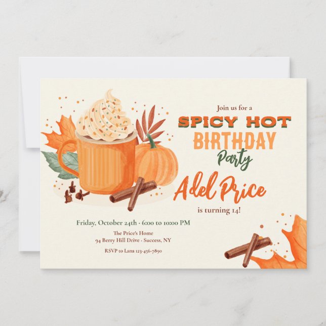 Hot and Spicy Invitation (Front)