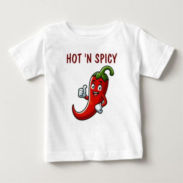 Hot and Spicy Lover Baby T-Shirt (Front)