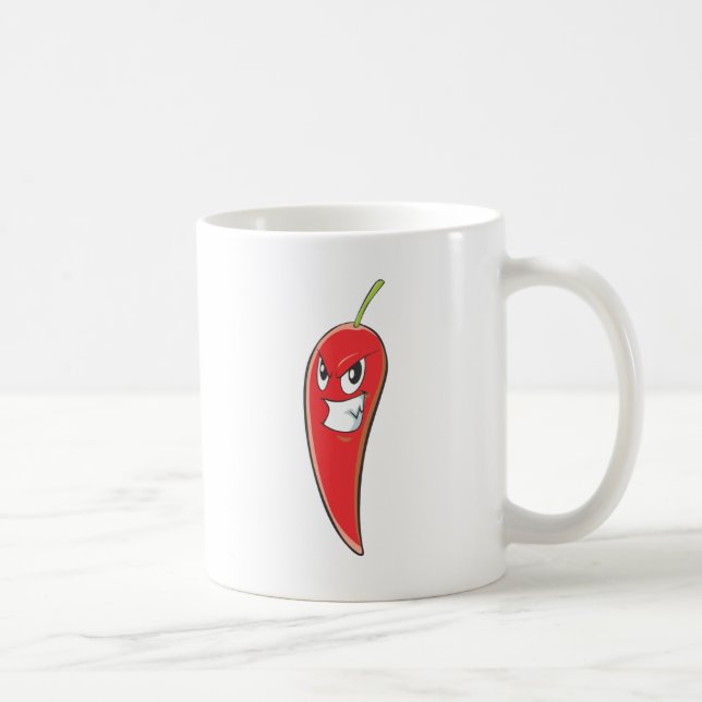 Hot and Spicy Red Chilli Pepper Coffee Mug (Right)