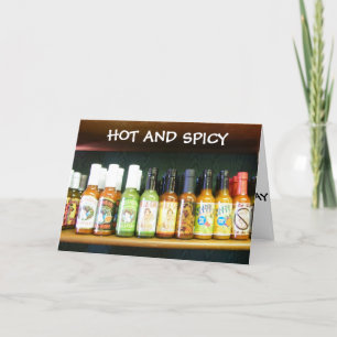 "HOT AND SPICY" YOU SPICE UP MY LIFE! CHRISTMAS HOLIDAY CARD