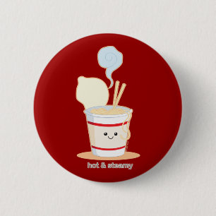 Hot and Steamy 6 Cm Round Badge
